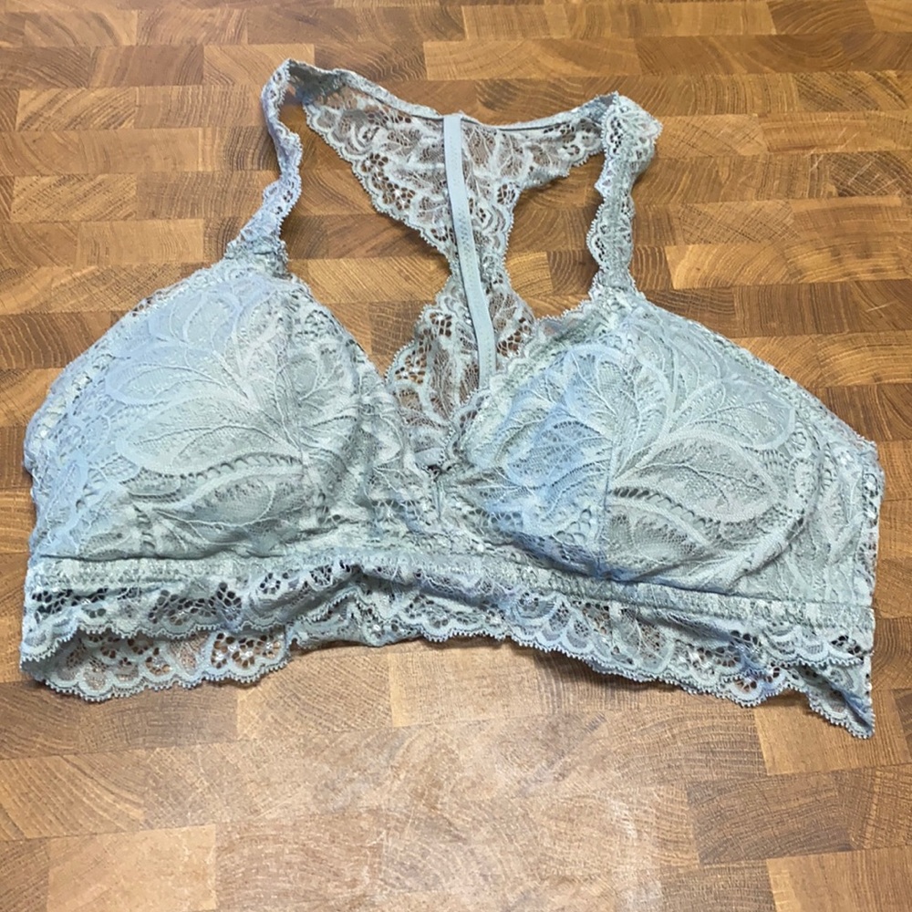 Lacey brallete light gray blue